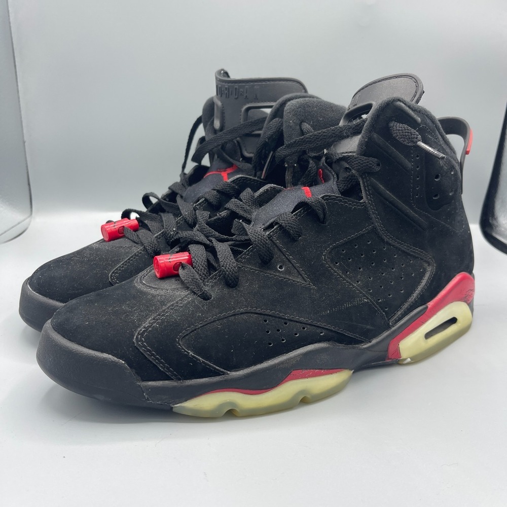 Air Jordan 6 Retro 2010 High Top Sneakers Mens 10.5 Black Infrared 384664-061